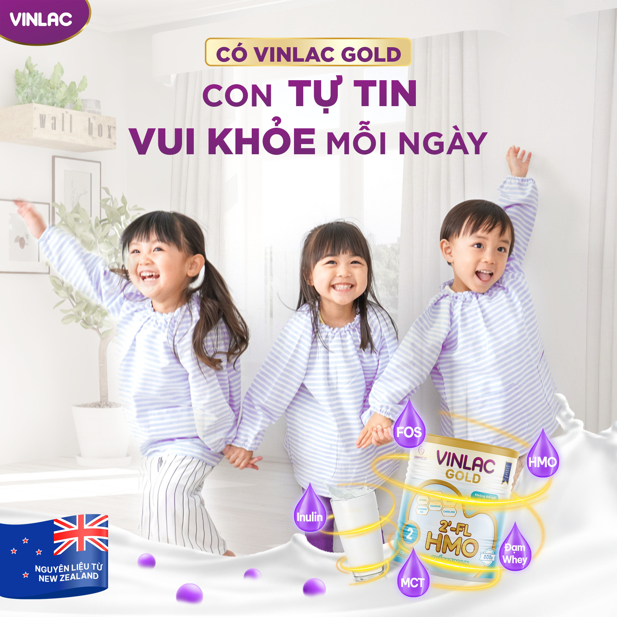 Sữa bột Vinlac Gold số 2 800g