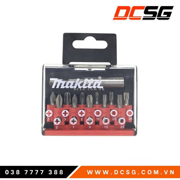 Bộ mũi bắt vít 12 chi tiết makita d-31011 | dcsg