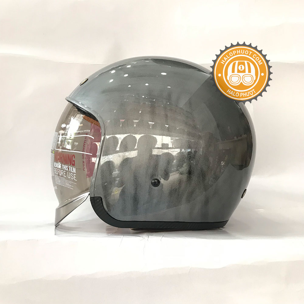 Nón bảo hiểm 3/4 kính âm Royal M139 Xước Bóng