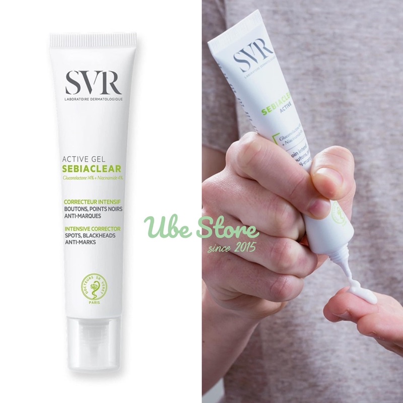 KEM DƯỠNG GIẢM MỤN SVR SEBIACLEAR (ACTIVE GEL - HYDRA - CICAPEEL)