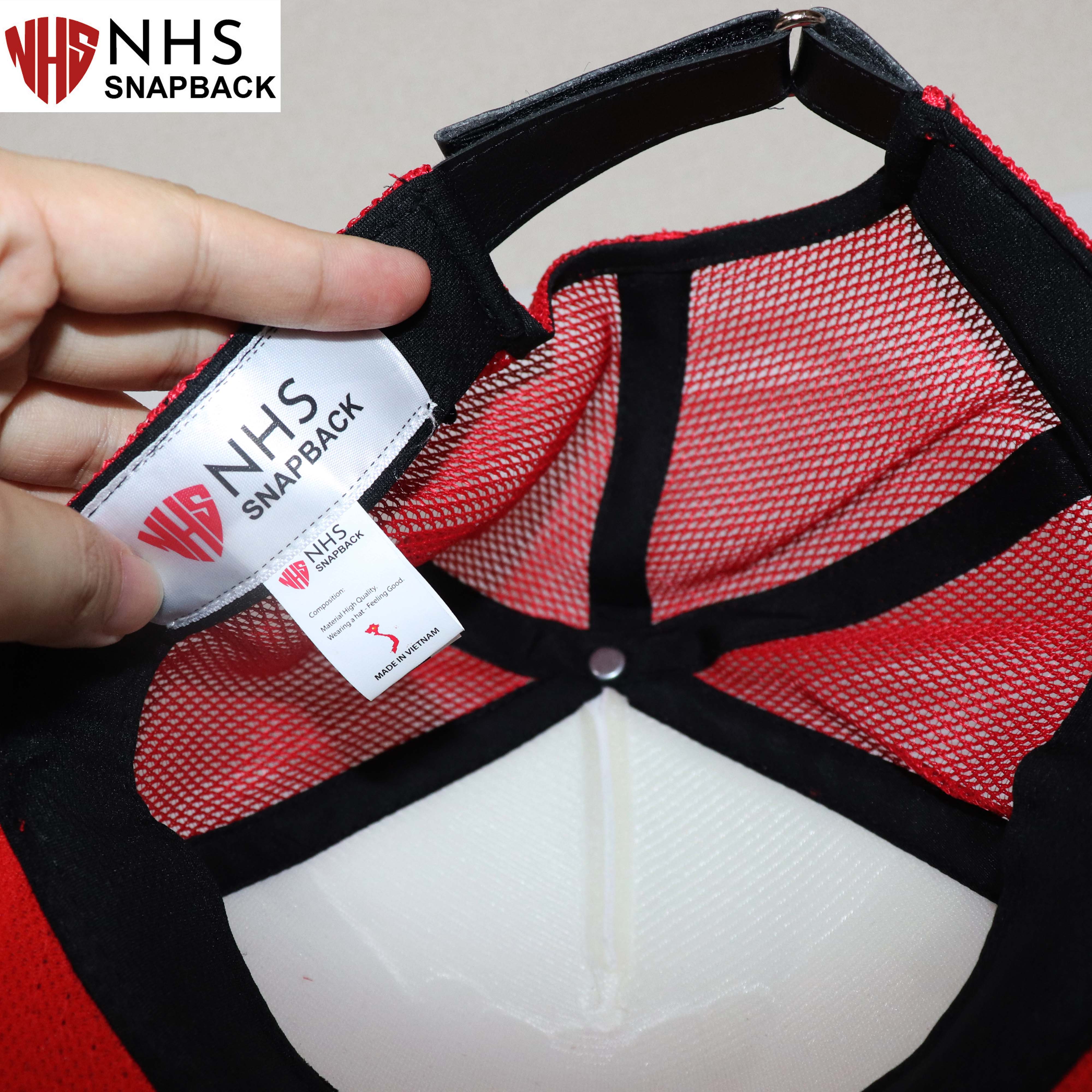 Mũ Snapback NHS Trơn010 Lưới Mút Êm Ái .