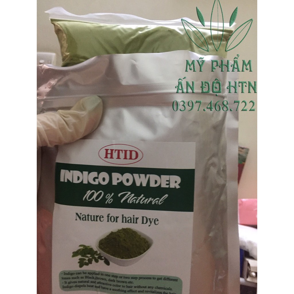 Bột lá chàm indigo Ấn Độ - Indigo powder 500g