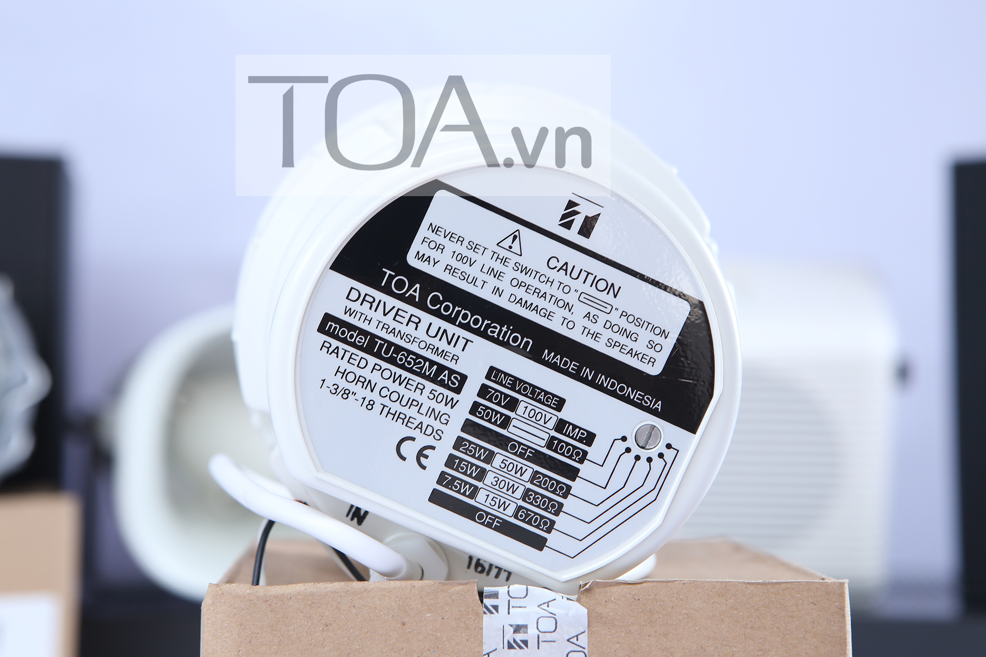 Củ loa có biến áp TOA TU-652M