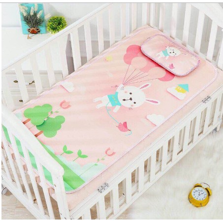 Chiếu lụa điều hòa 3D kèm gối cho bé