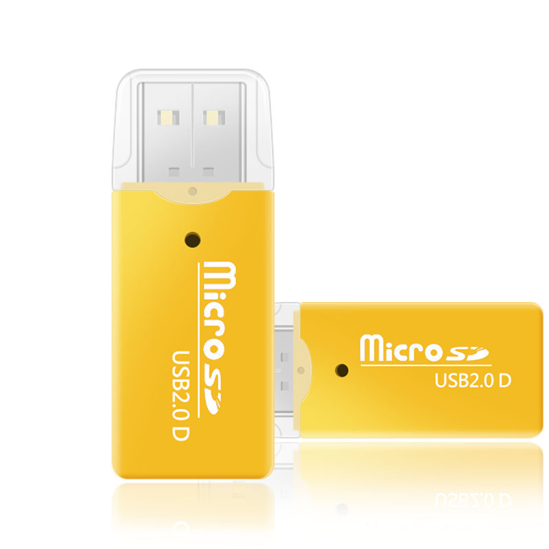 Portable mini usb 20 reader supports tf sd mobile memory card pc laptops mini portable usb 2.0 tf micro sd memory card reader for pc laptop computer