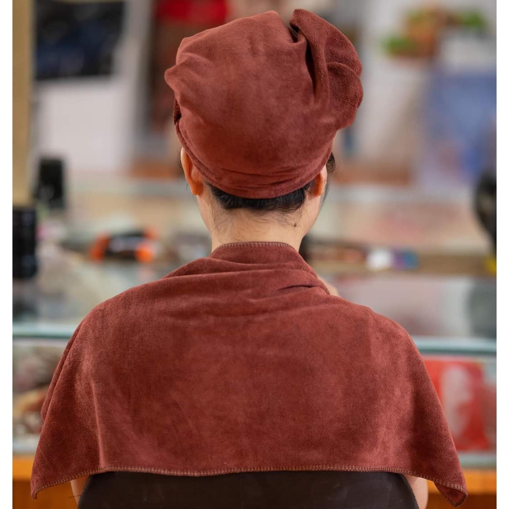 KHĂN GỘI ĐẦU SPA | kích thước 35x75 | quấn đầu loại DÀY, siêu thấm nước cho spa và salon tóc