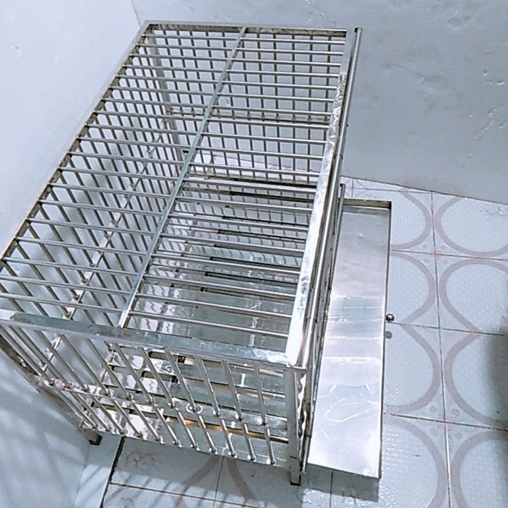 Chuồng Chó Inox Cao Cấp 60x40x65cm - CCO46I -