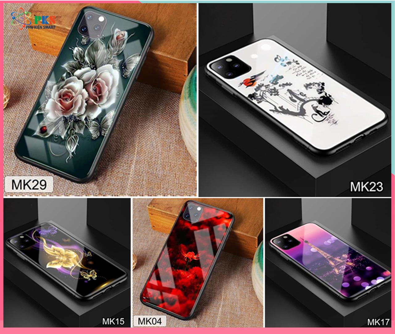Ốp lưng iphone 11/ ip11 pro/ ip 11 pro max mặt kính sáng bóng