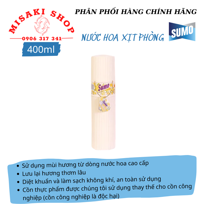 [HCM]Combo 2 Nước Hoa Xịt Phòng SUMO 400ml | MISAKISHOP