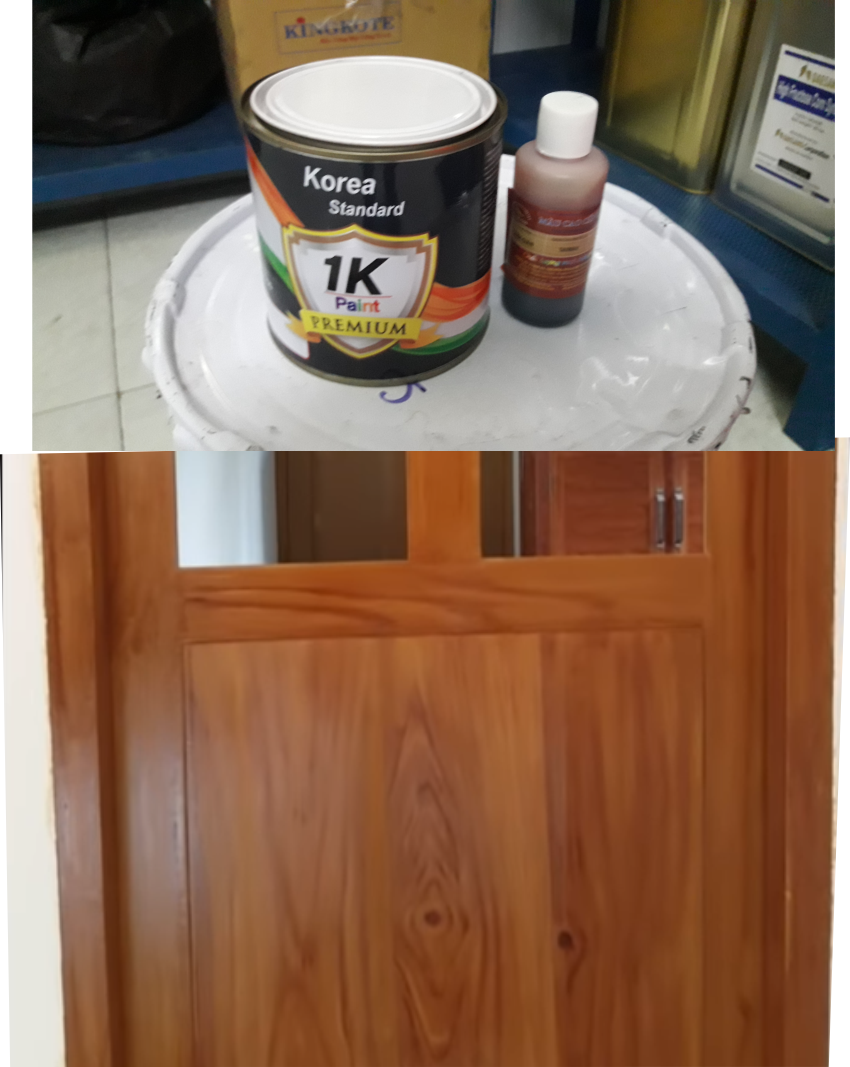 Bộ Bóng Giả Gỗ 1k ( Bóng + Màu Nâu,Vàng Hoặc Cánh Gián)