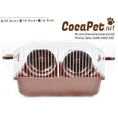 Lồng hamster ngăn đôi cao cấp như hình