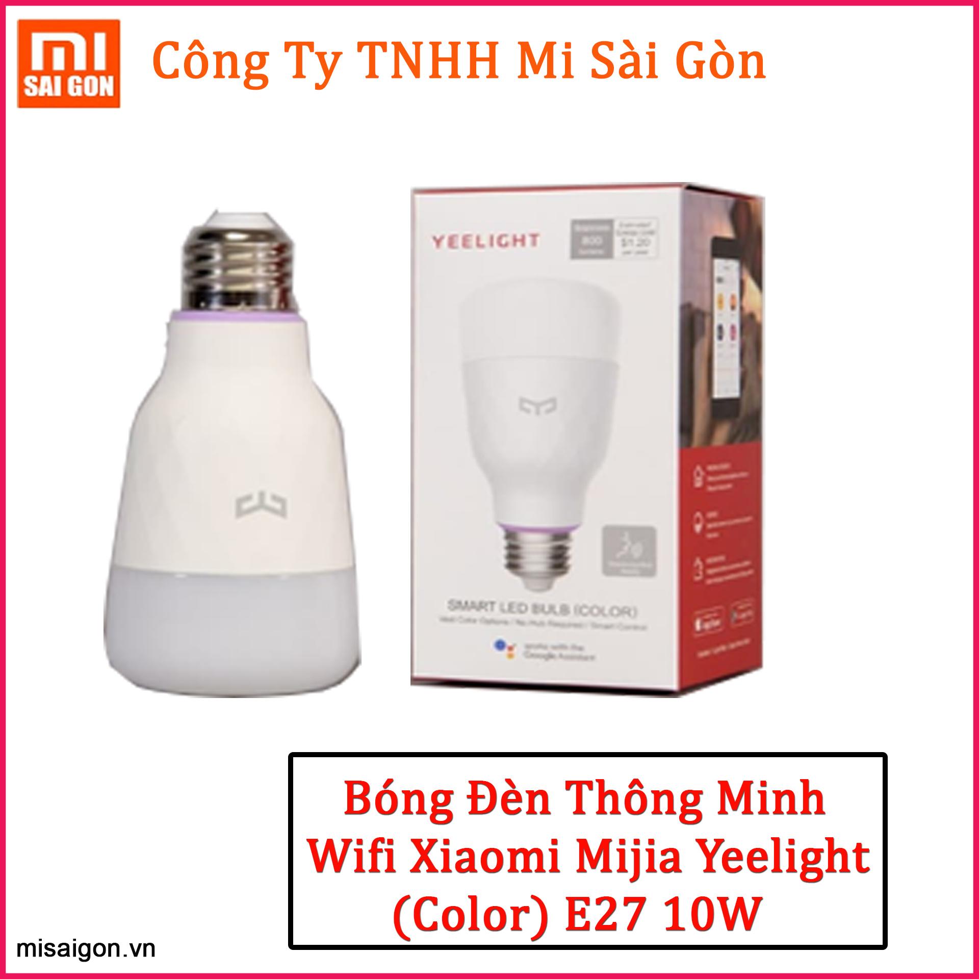 Bóng Đèn Wifi Xiaomi Mijia Yeelight (Color) E27 10W ( 2018 ) - Xiaomi Yeelight Smart LED Build (Color)