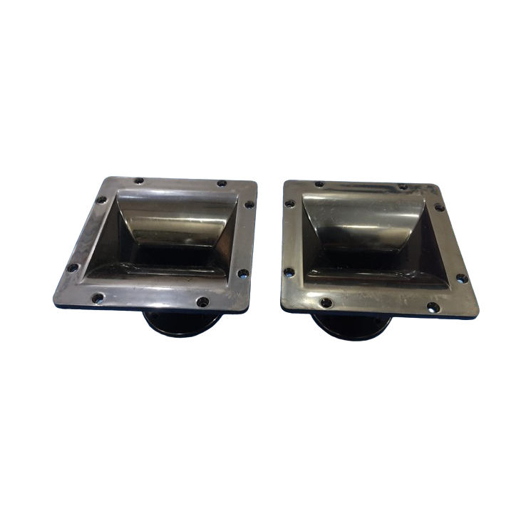 Họng loa treble vuông 16cmx16cm kèm mặt bích ren trong-1 chiếc