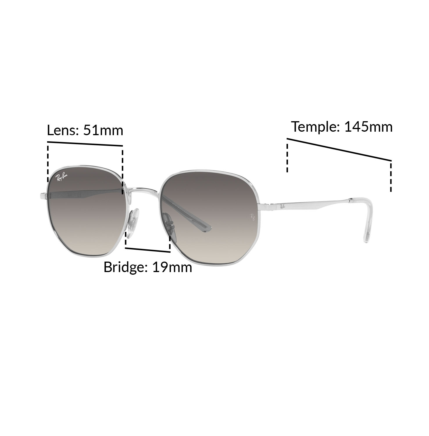 Mắt kính RAY-BAN - RB3682 003/11 - Kính mát Size 51