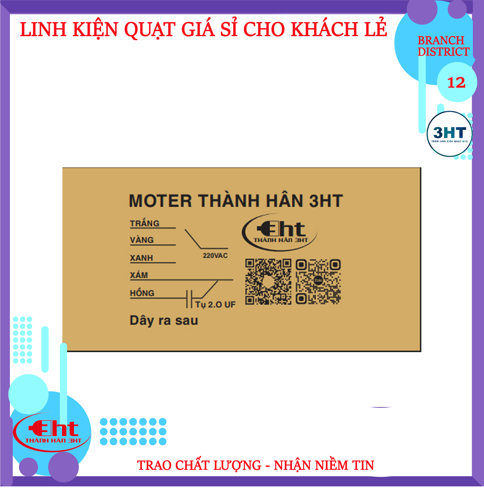 Moter Thay Thế Quạt Senko - Asia