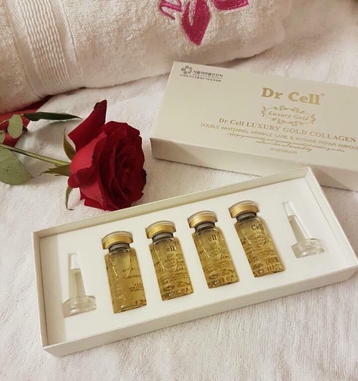 Tế Bào Gốc Dr Cell hộp 4 lọ x 10ml cấp ẩm chống lão hoá căng bóng da phục hồi da