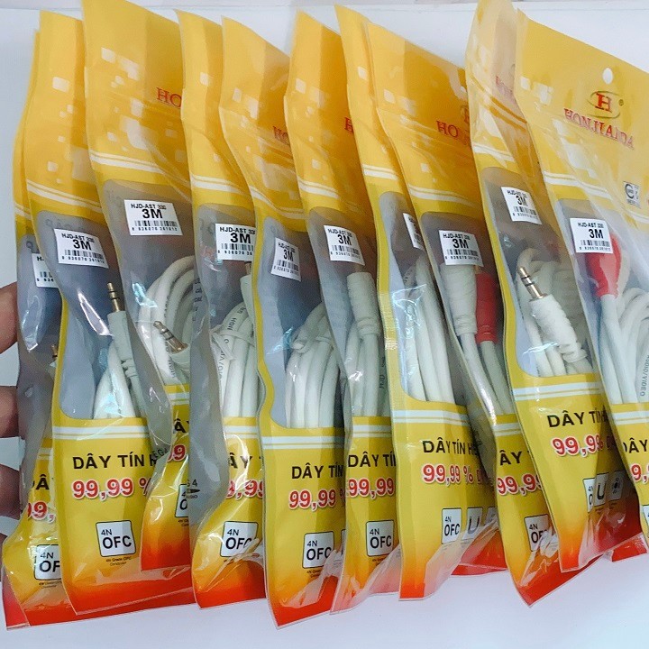 Dây 3ly ra 2 đầu AV HKD Chiều dài 3 mét