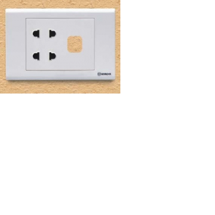 [HCM]Ổ CẮM ĐÔI + 1 LỔ CÔNG TẮC SINO