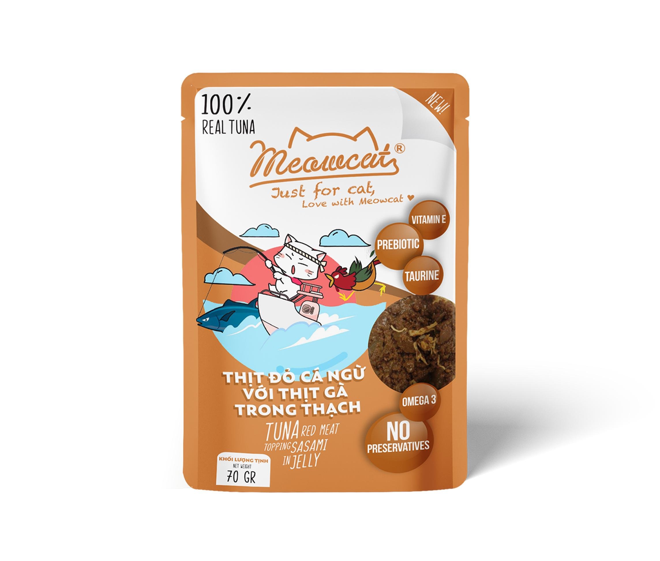 Pate MeowCat cho mèo gói 70g