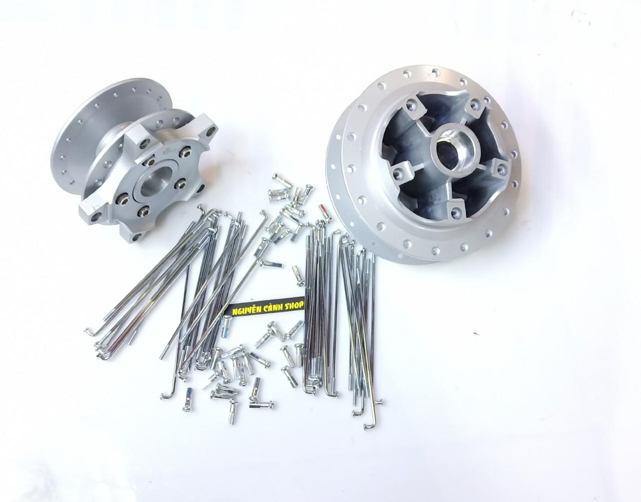 Cặp đùm exciter 150 có căm mạ crom