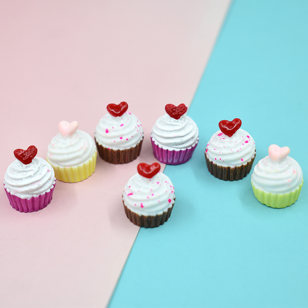 [HCM]Bánh Cupcake Nhiều Màu Charm Slime [1 cái ]