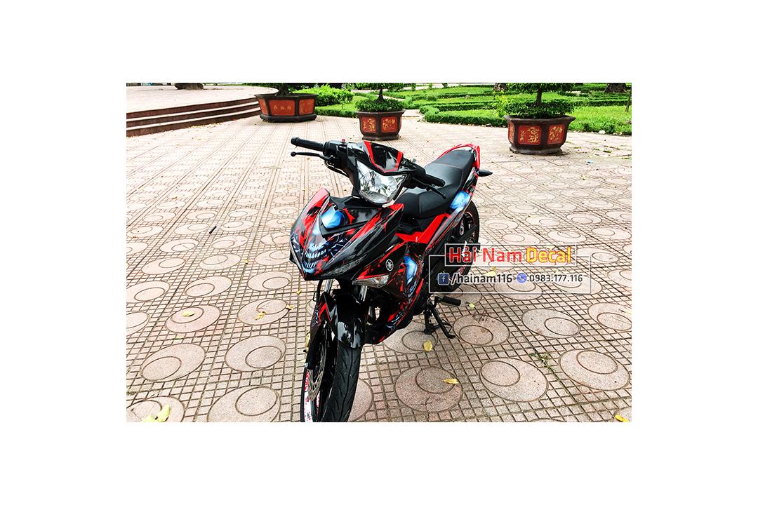 Tem Trùm Exciter 150 Đỏ Đen Đầu Lâu