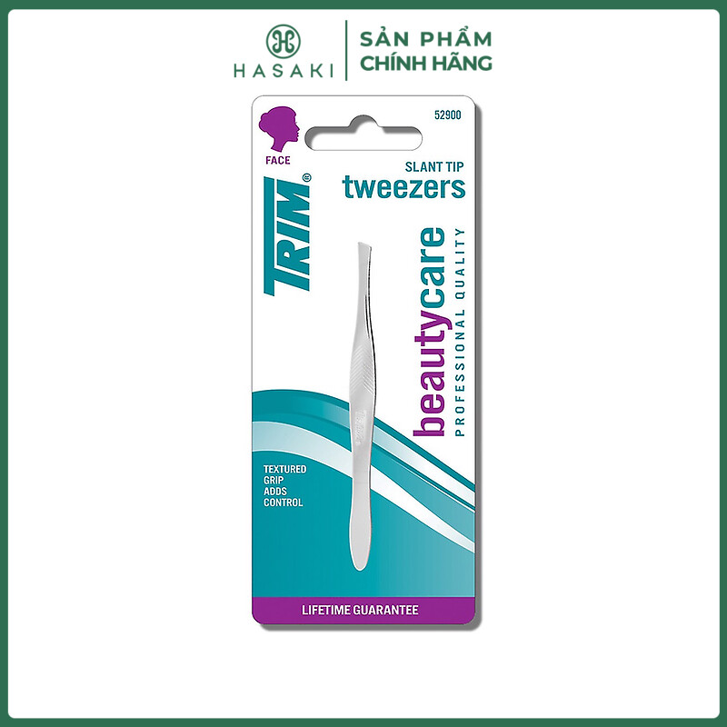 Nhíp nhổ lông mày hiệu trim cao cấp - nhíp đầu xéo