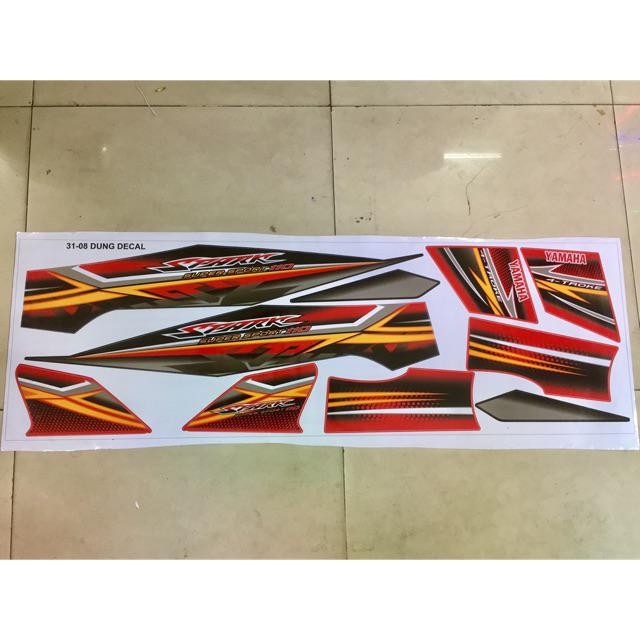 Tem Spark Đỏ Đen Chỉ Vàng Sirus Cực Hot 🔥🔥🔥 (Bộ)
