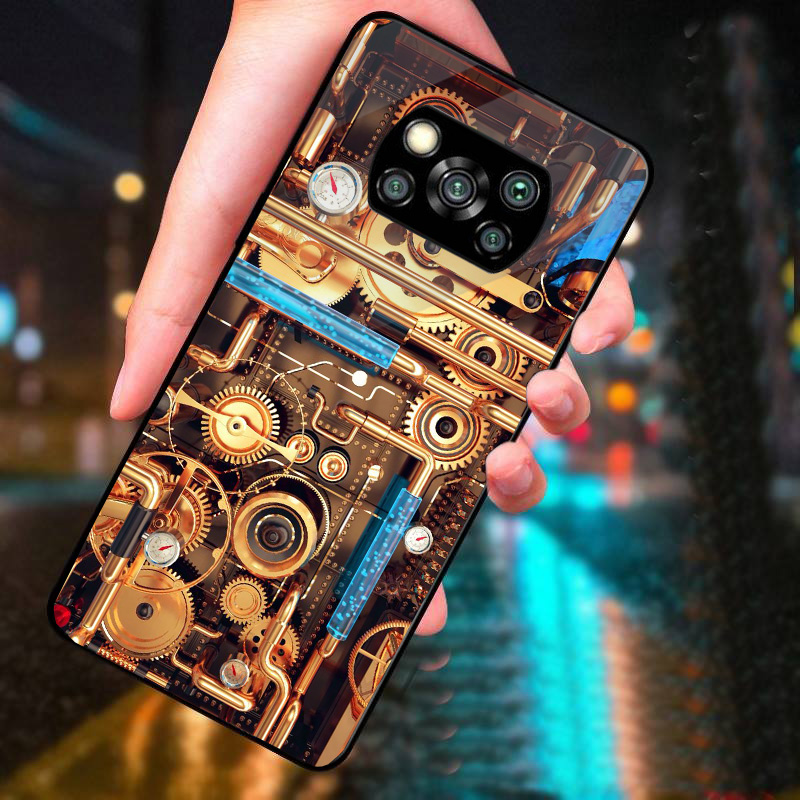 Ốp Lưng XIAOMI POCO X3 NFC, X3 NFC  PRO mặt kính cường lực cao cấp thiết kế riêng