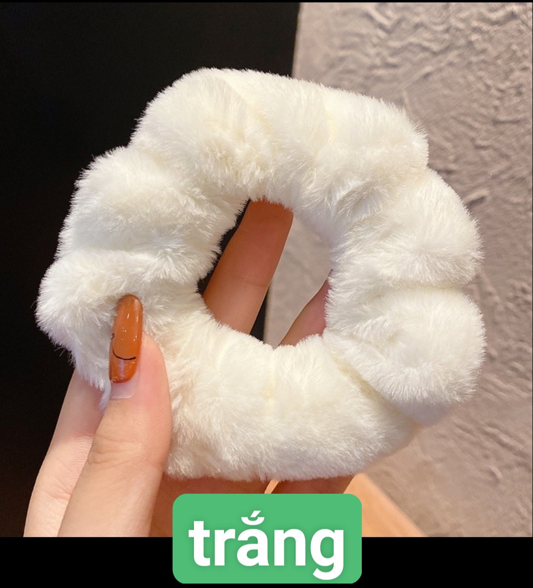 [HCM] Dây cột tóc nhung mịn trơn HÀN QUỐC