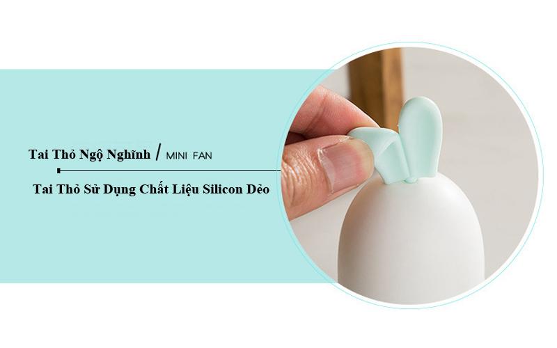 Quạt mini tay thỏ siêu Cute