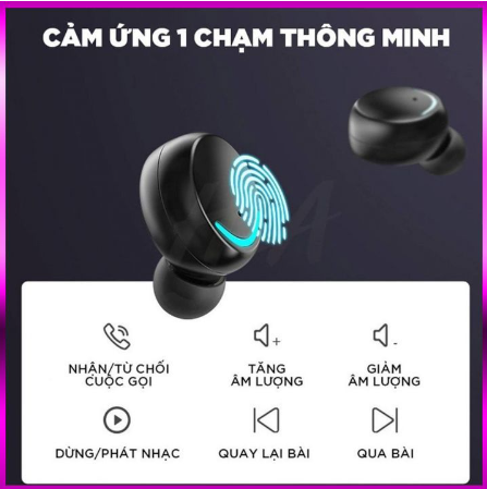 Tai nghe Bluetooth 5.0 Tai nghe không dây F9 PRO - Bản Quốc Tế 2020 Nút Cảm Ứng Chống Nước - Pin Sạc 2000mah