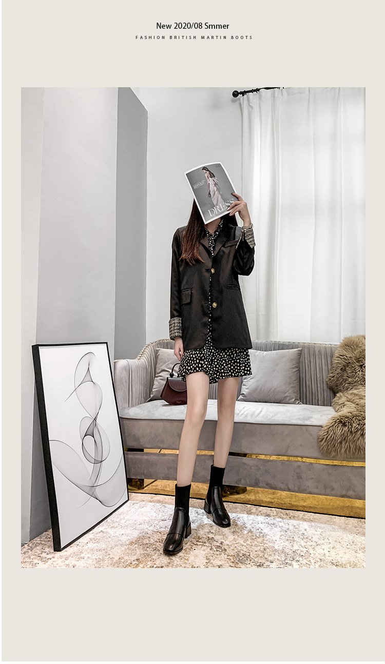 Giày bốt/ boots da lót lông ấm áp đế cao 3cm siêu nhẹ cực xinh