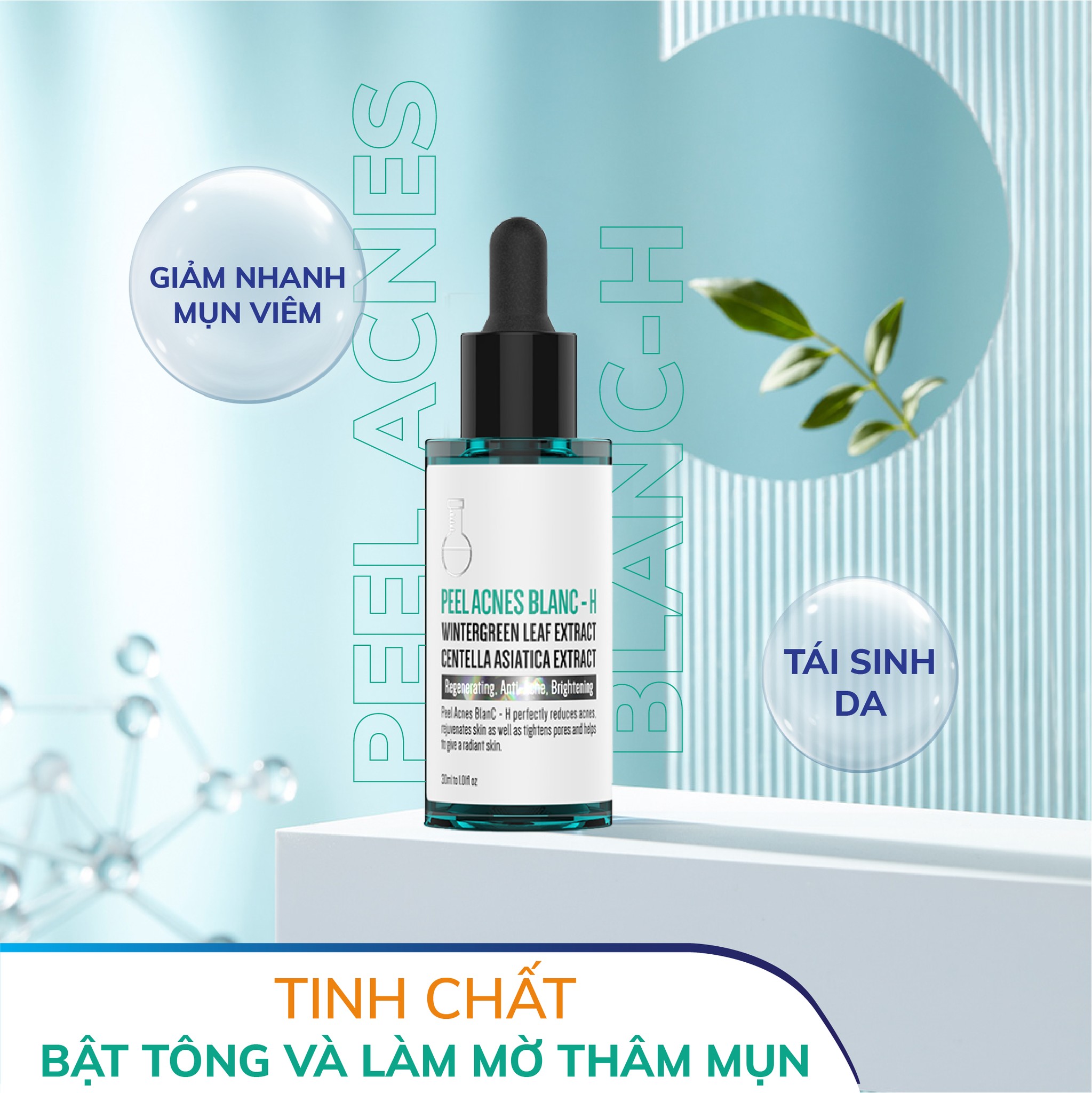 Combo 2 chai Serum Mụn Lộc Đề H 30ml - Peel Acnes Blanc H