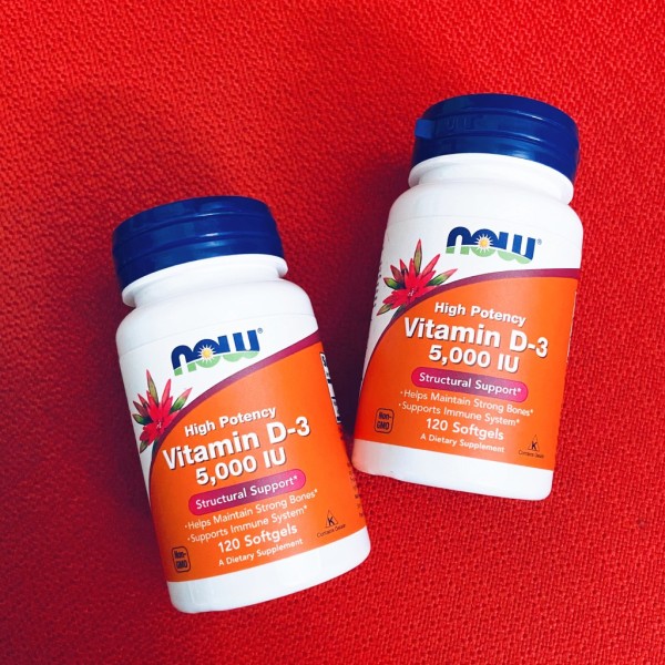 Vitamin D3 | Now Vitamin D3 5000IU 240 - 120 viên - Tăng Đề Kháng - Chính Hãng - Muscle Fitness
