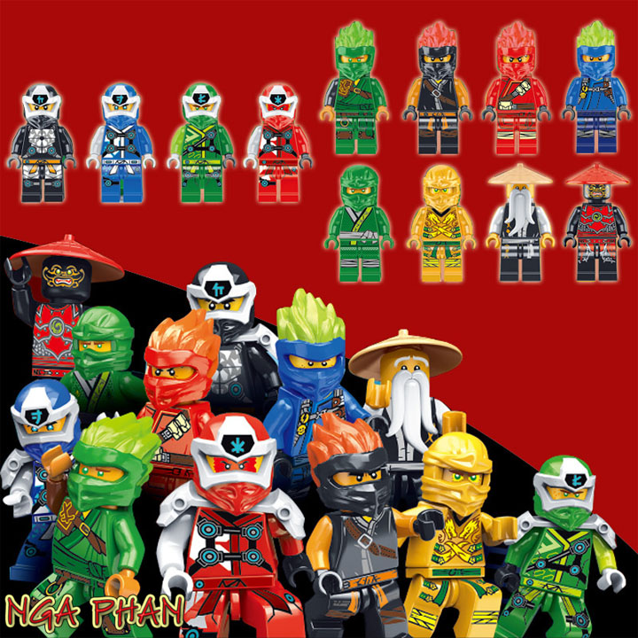 Bộ 12 Ninja Digital Ninjago Lego Đồ Chơi Xếp Hình Lắp Ráp