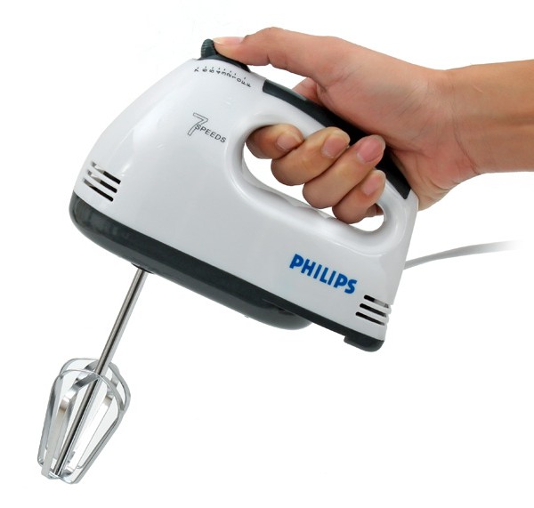 Máy đánh trứng, máy nhồi bột cầm tay 7 tốc độ, 4 que đánh