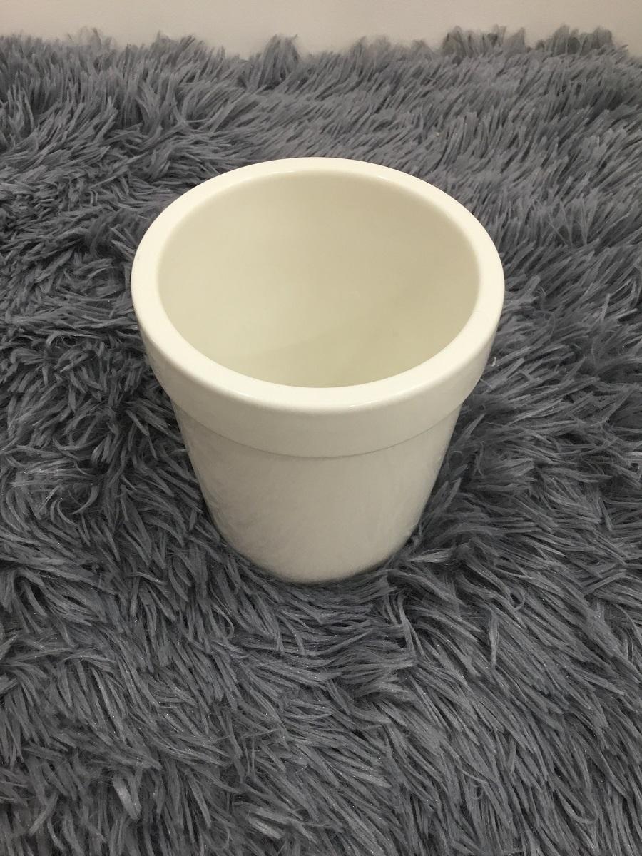 CHẬU TRẮNG CAO 12 CM - GỐM SỨ VIỆT