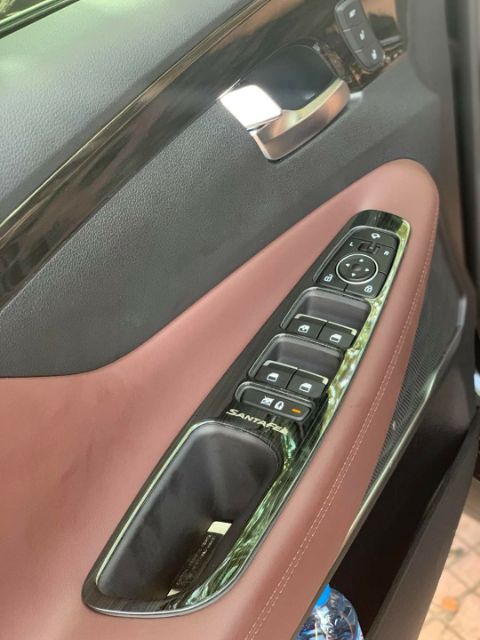Ốp nội thất titan xước phay Santafe 2019-2020