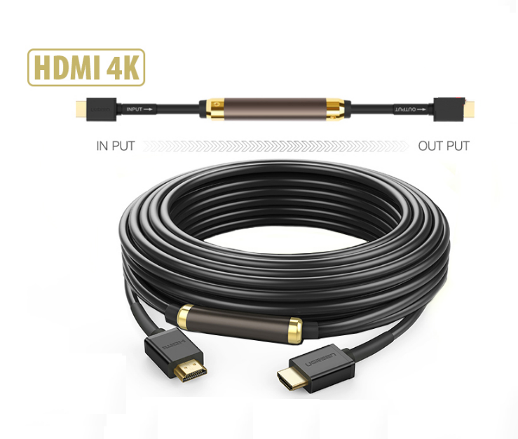 Cáp HDMI dài 20m Ugreen 10112 (Có chip khuếch đại) Chính Hãng