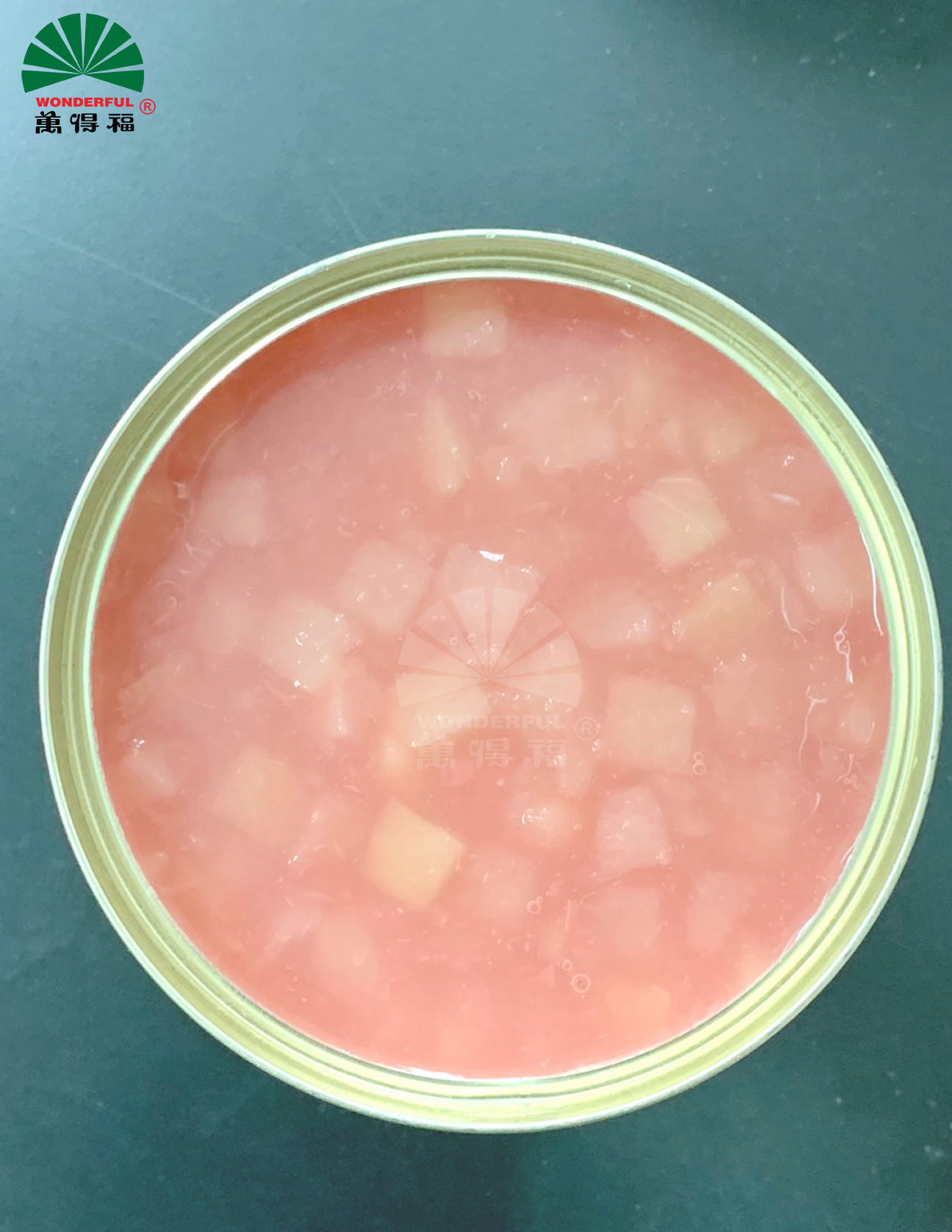 Đào hồng thái miếng Wonderful lon 850g