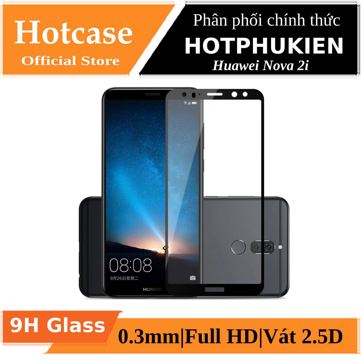 [HCM]Miếng dán kính cường lực full màn hình 111D cho Huawei Nova 2i / Huawei Honor 9i hiệu HOTCASE (siêu mỏng chỉ 0.3mm độ trong tuyệt đối bo cong bảo vệ viền độ cứng 9H) - Phân phối bởi Hotphukien
