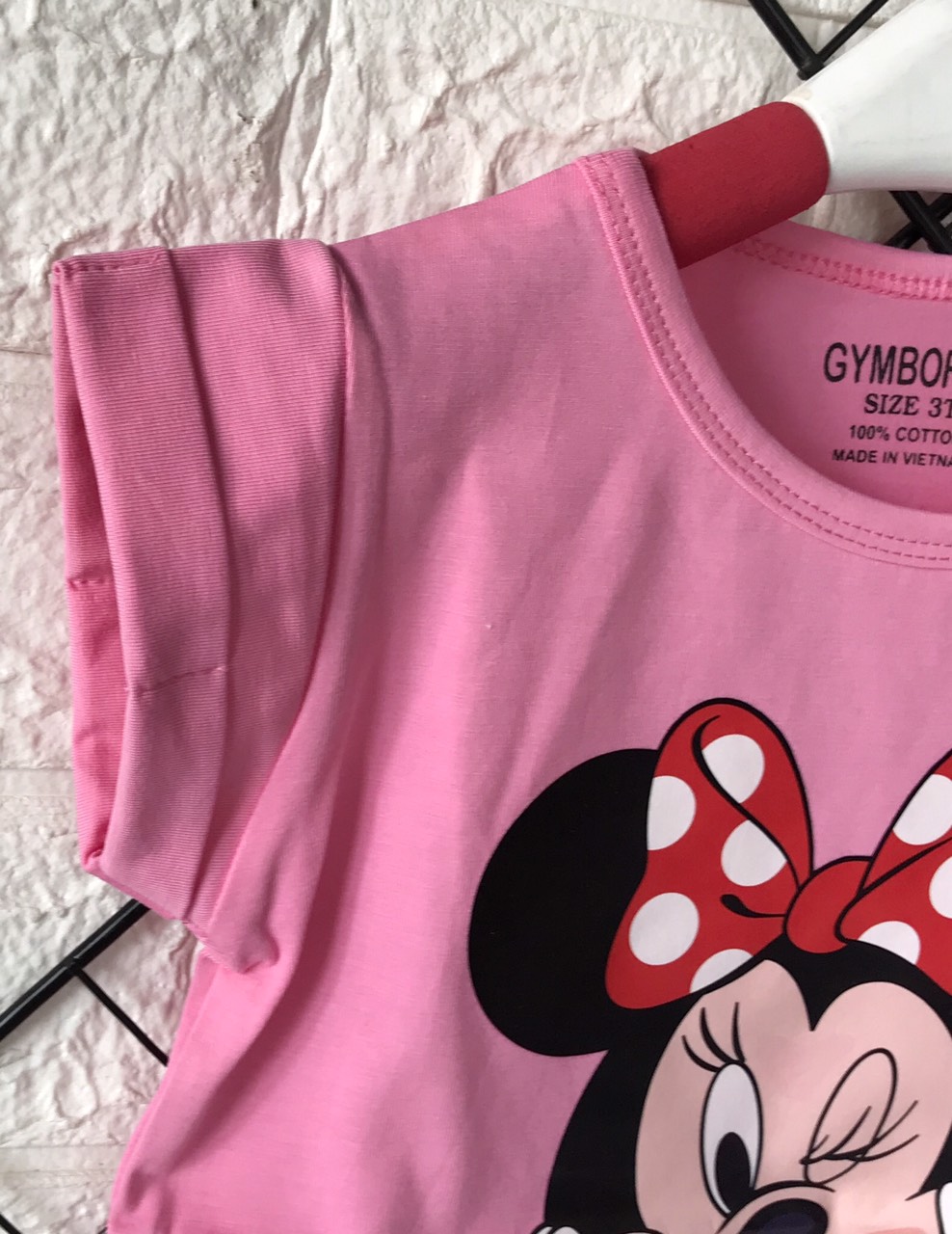 Áo thun bé gái 100%cotton mềm mịn
