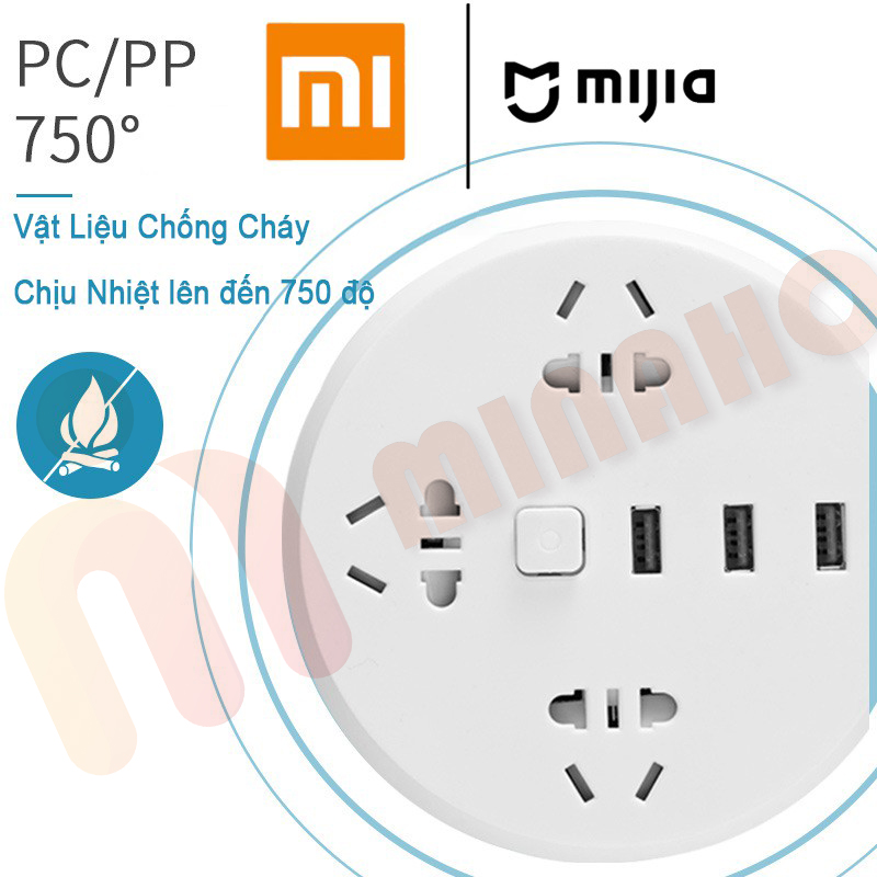 Ổ Cắm Điện Đa Năng Có Cổng USB Minaho