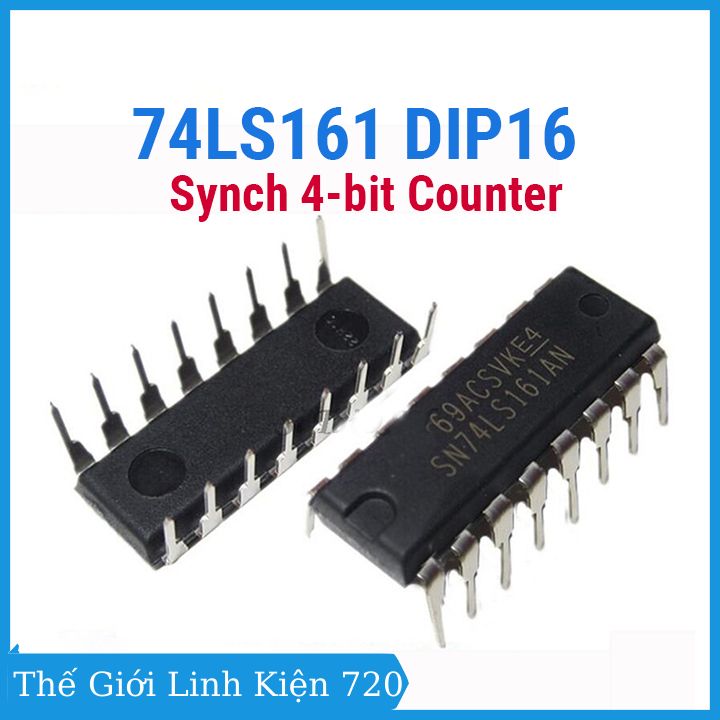 Ic 74ls161 synch 4-bit counter dip16