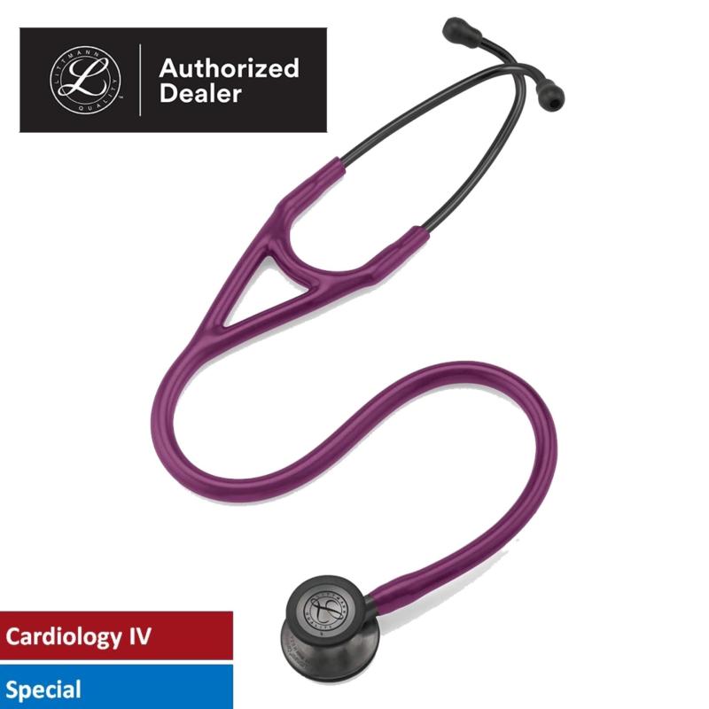 Ống nghe y tế 3M Littmann Cardiology IV, mặt nghe màu khói, dây nghe màu tím, 27 inch, 6166