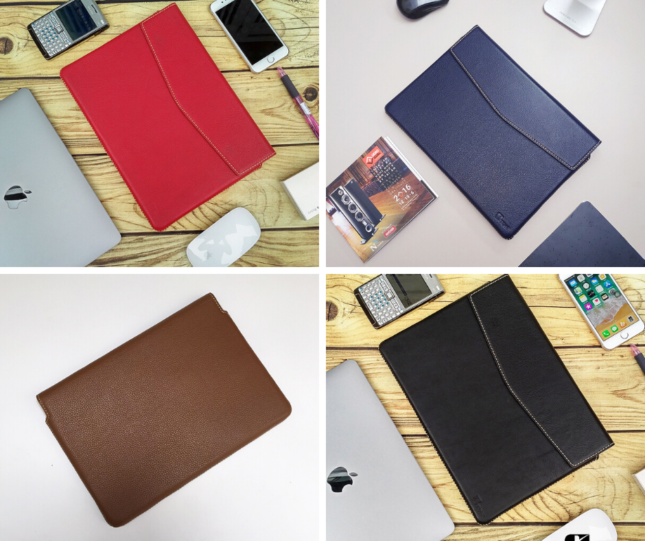 Bao da thật handmade TONI cho Laptop, Macbook, Surface (Đủ Size)