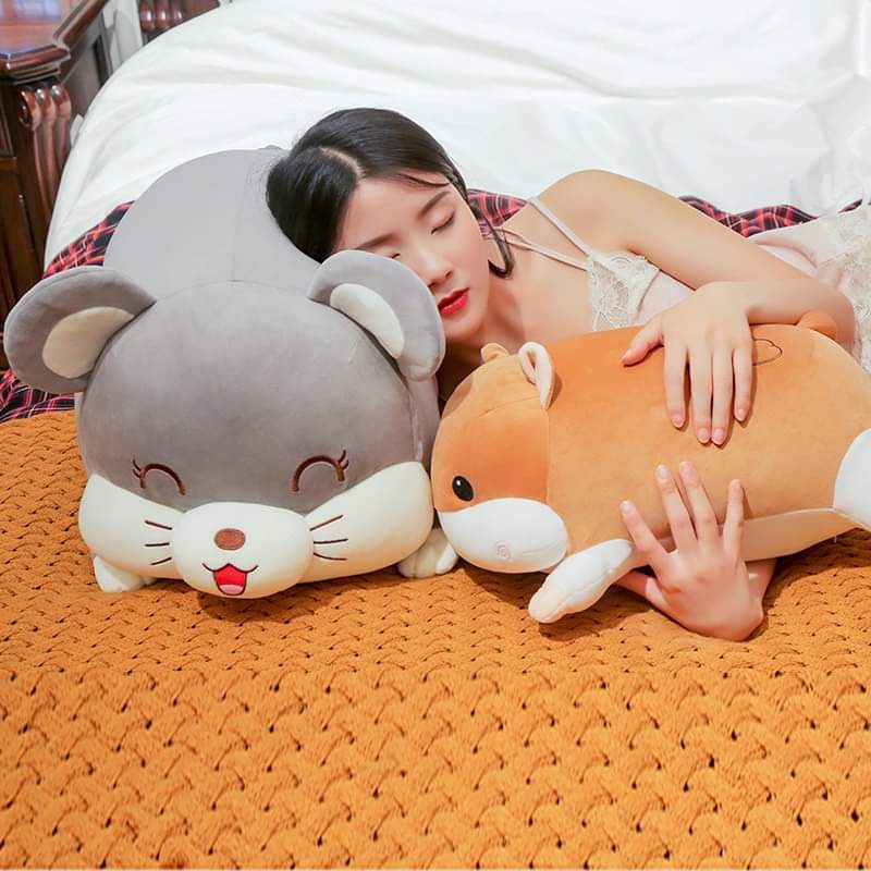 GẤU BÔNG HEO LƯỜI MỀM MỊN 50CM CHO BÉ