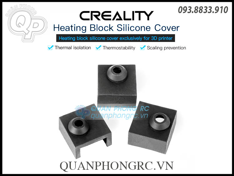 Chụp Silicone Bảo Vệ Bộ Gia Nhiệt Creality Heating Block Silicone Cover