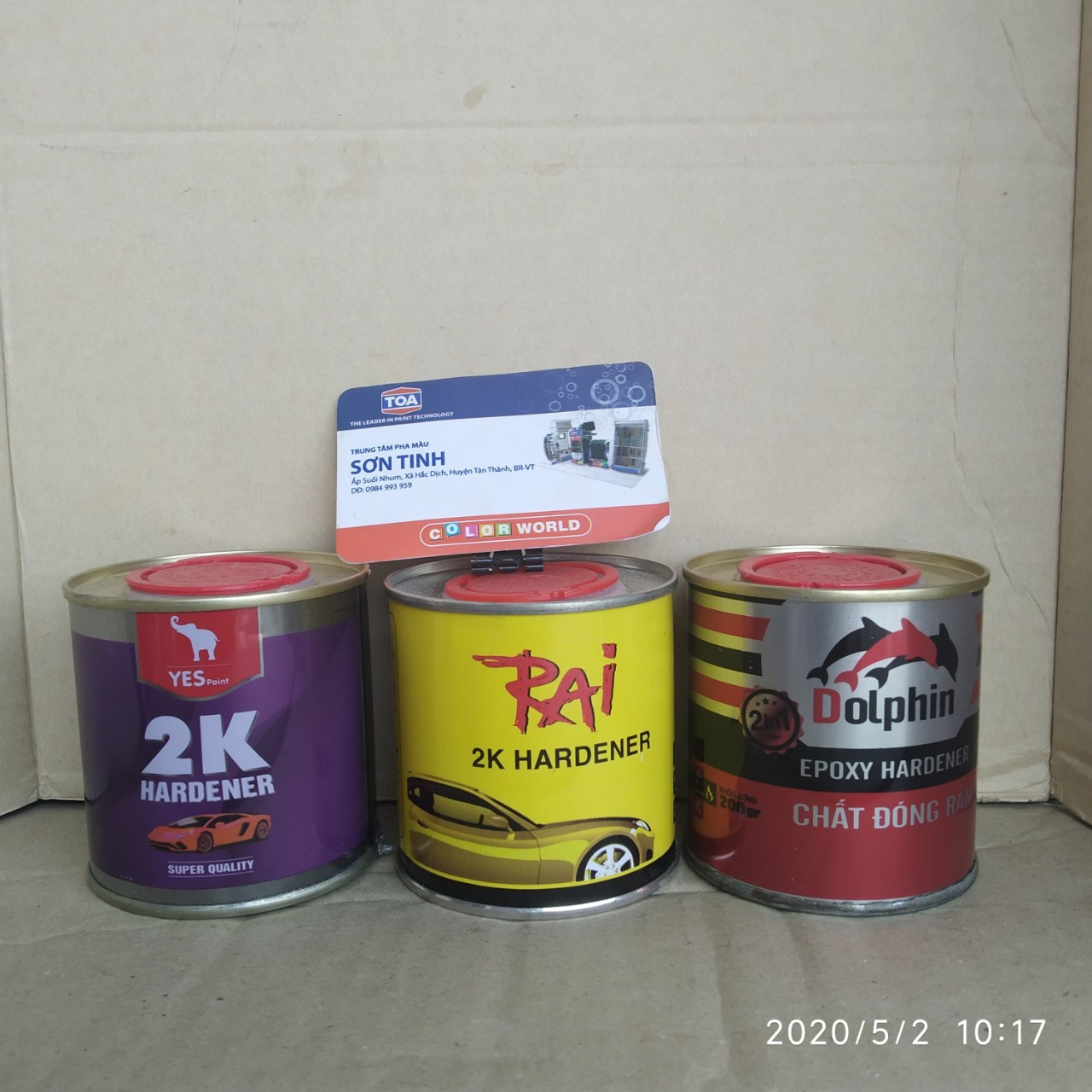 Chất đóng rắn Lon Dolphin , Yes , Rai 200gr - 1 lon dành cho sơn 2 thành phần